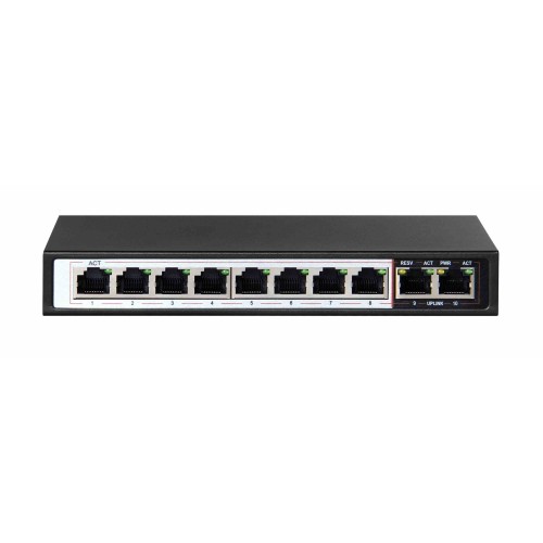 Extralink 8 ports poe switch 802.3af 48v 96w