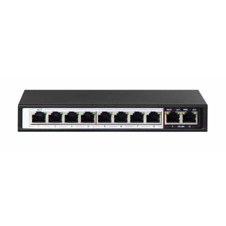 Extralink 8 ports poe switch 802.3af 48v 96w