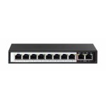 Extralink 8 ports poe switch 802.3af 48v 96w