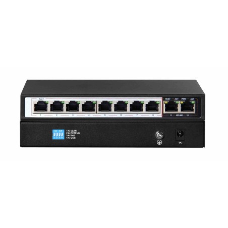 Extralink 8 ports poe switch 802.3af 48v 96w