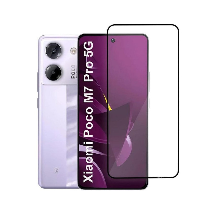 Protector de cristal templado xiaomi poco m7 pro full screen 3d
