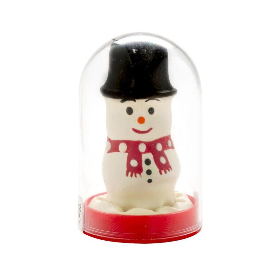 Condomerie - preservativo decorativo pintado a mano muñeco de nieve