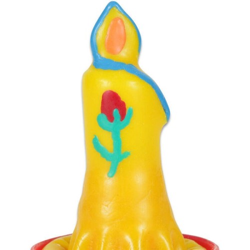 Condomerie - preservativo decorativo pintado a mano vela