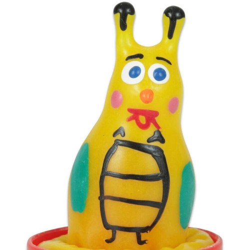 Condomerie - preservativo decorativo pintado a mano abeja