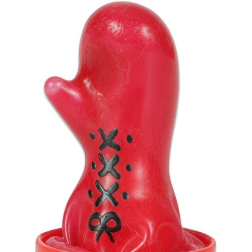 Condomerie - preservativo decorativo pintado a mano guante de boxeo