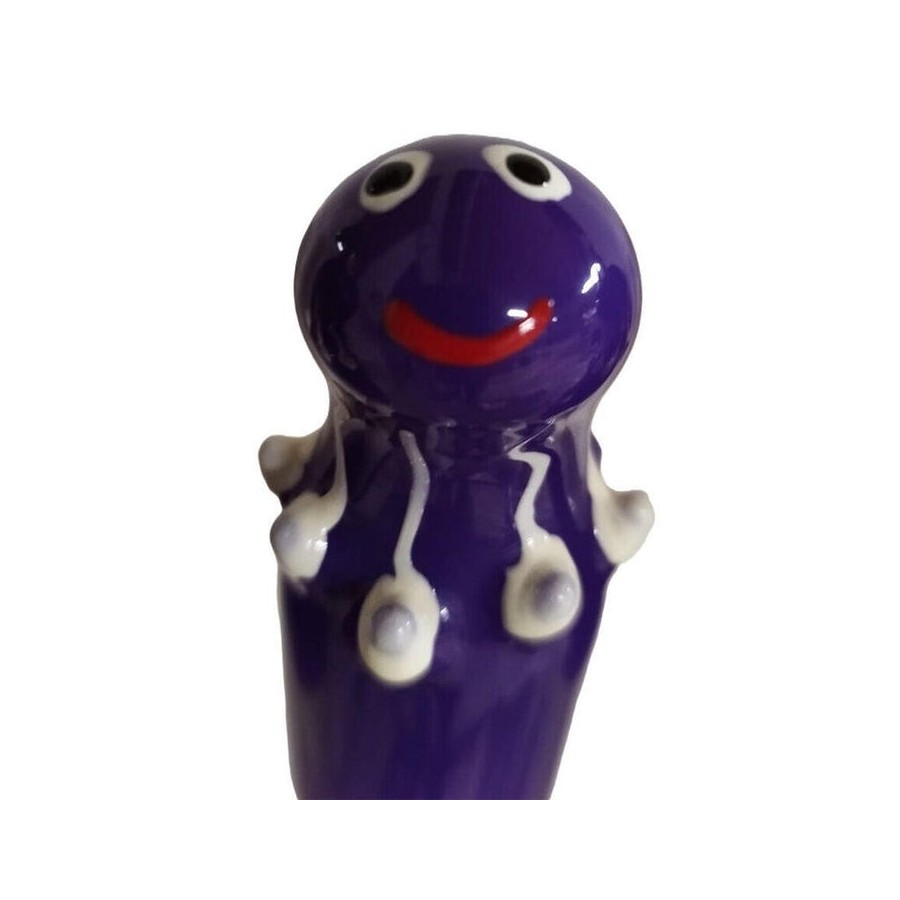 Condomerie - preservativo decorativo pintado a mano pulpo morado