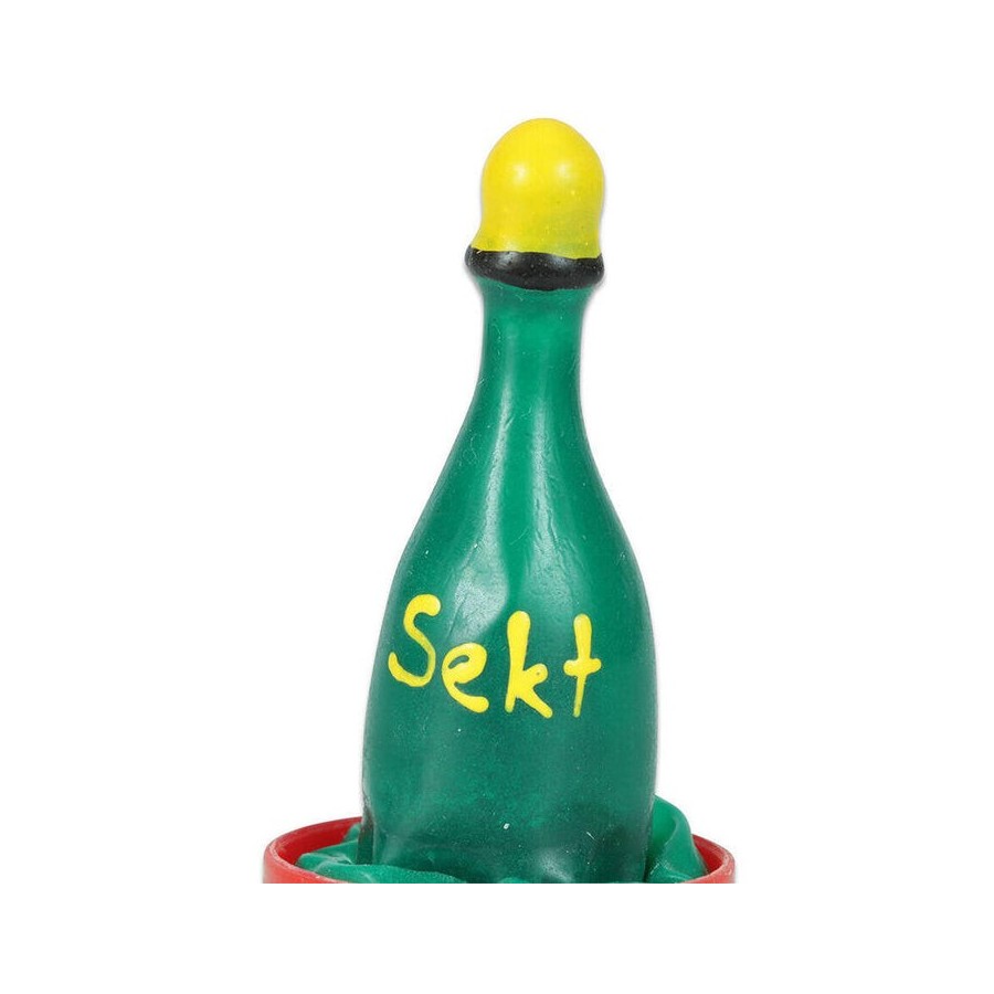 Condomerie - preservativo decorativo pintado a mano champán