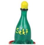 Condomerie - preservativo decorativo pintado a mano champán