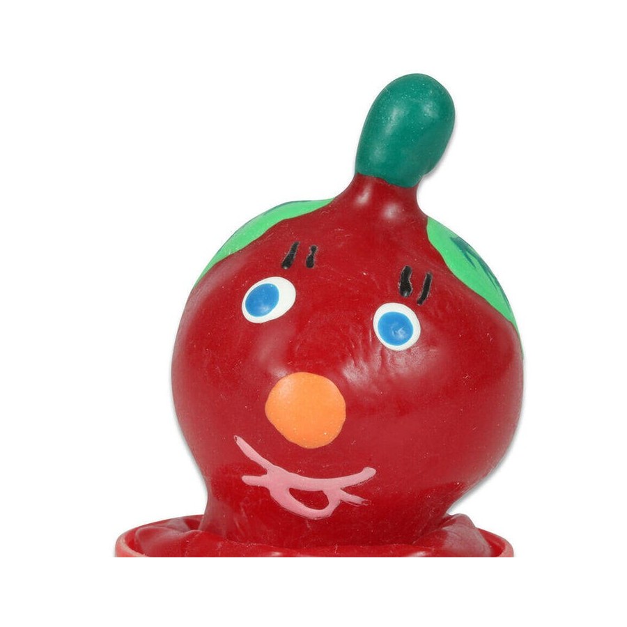 Condomerie - preservativo decorativo pintado a mano tomate