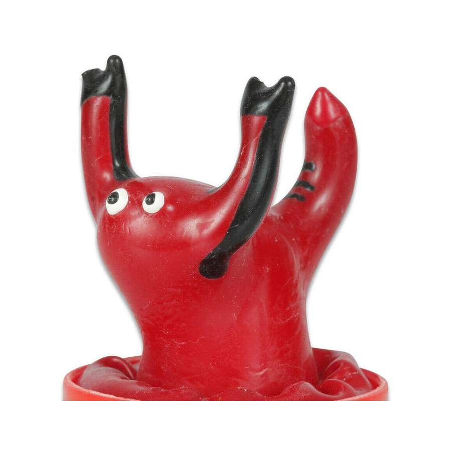 Condomerie - preservativo decorativo pintado a mano escorpio rojo