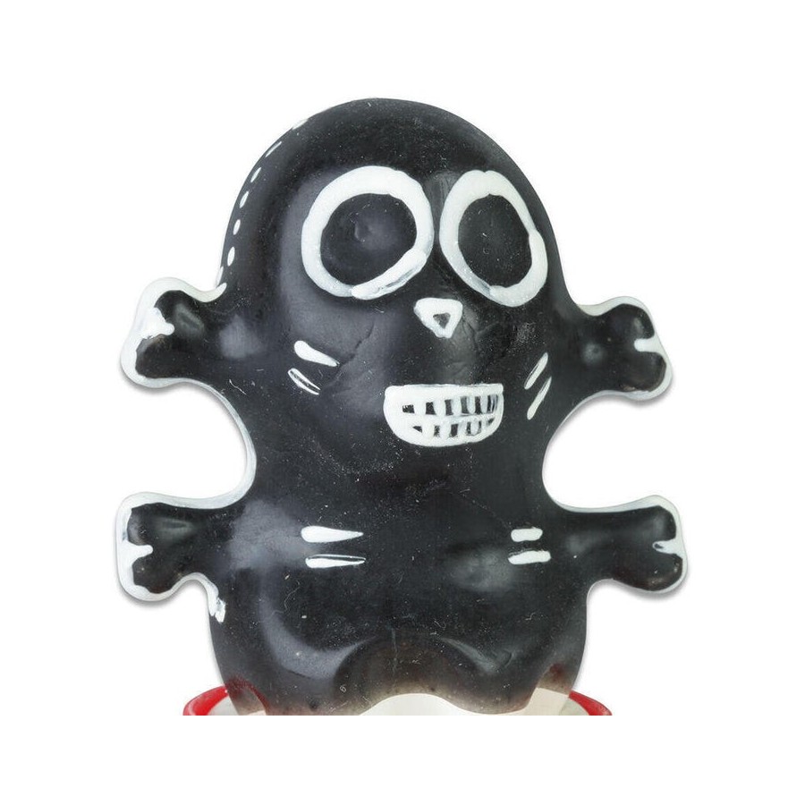Condomerie - preservativo decorativo pintado a mano calavera negra modelo 1