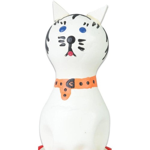 Condomerie - preservativo decorativo pintado a mano gato blanco