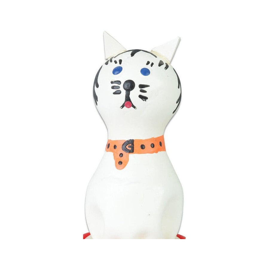 Condomerie - preservativo decorativo pintado a mano gato blanco