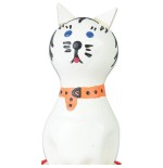Condomerie - preservativo decorativo pintado a mano gato blanco
