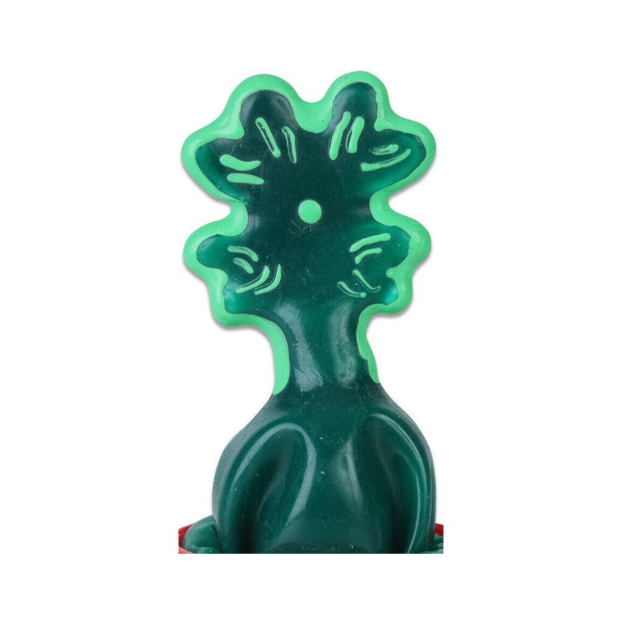 Condomerie - preservativo decorativo pintado a mano hoja de trébol