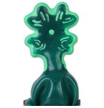 Condomerie - preservativo decorativo pintado a mano hoja de trébol