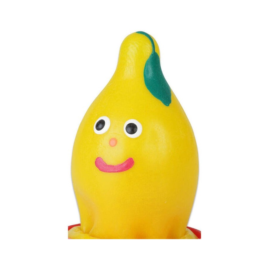 Condomerie - preservativo decorativo pintado a mano limón