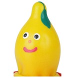 Condomerie - preservativo decorativo pintado a mano limón