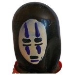 Condomerie - preservativo decorativo pintado a mano mascarilla fantasma negro