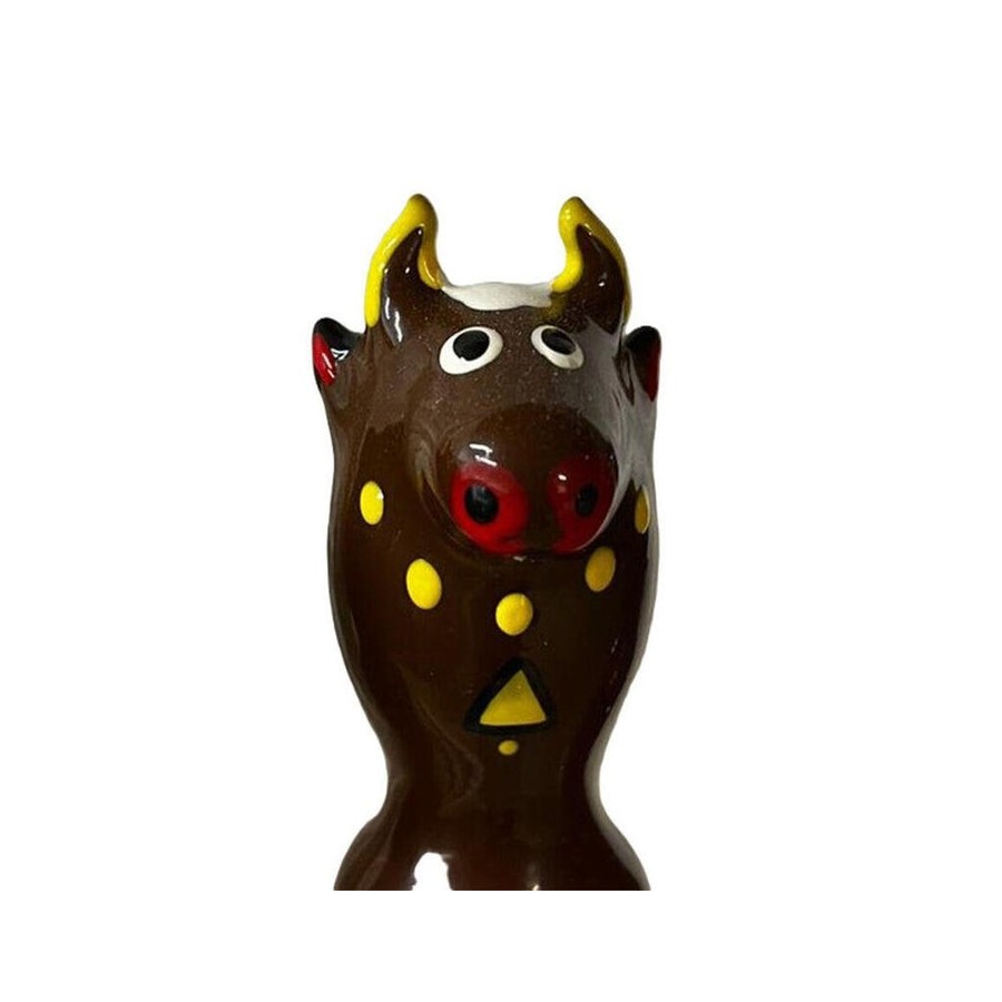 Condomerie - preservativo decorativo pintado a mano toro negro modelo 2