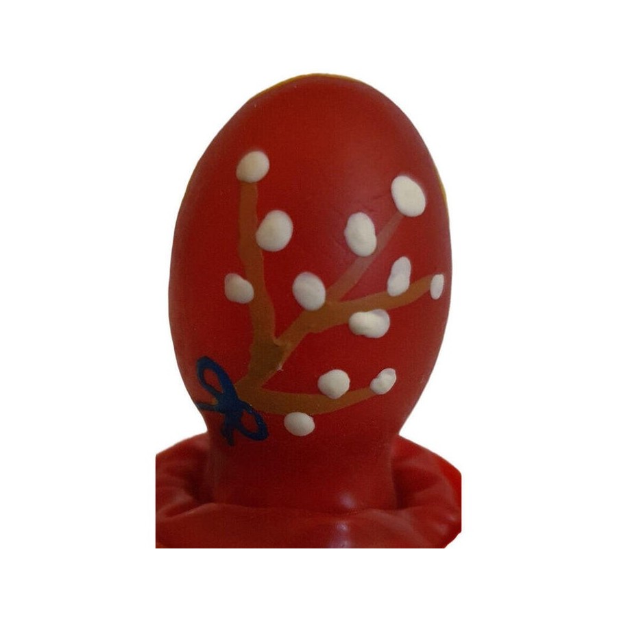 Condomerie - preservativo decorativo pintado a mano huevo de pascua rojo