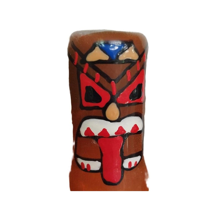 Condomerie - preservativo decorativo pintado a mano tótem tiki-01