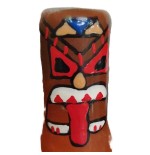 Condomerie - preservativo decorativo pintado a mano tótem tiki-01