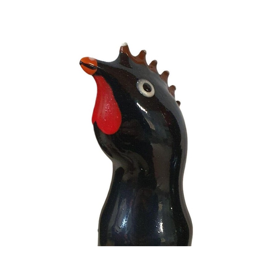 Condomerie - preservativo decorativo pintado a mano gallo negro