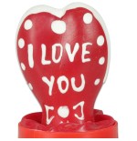 Condomerie - preservativo decorativo pintado a mano corazón - te amo modelo 2