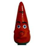 Condomerie - preservativo decorativo pintado a mano zanahoria xl