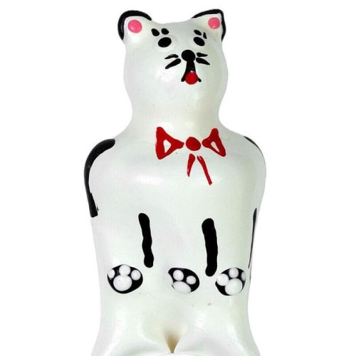 Condomerie - preservativo decorativo pintado a mano gato modelo xl