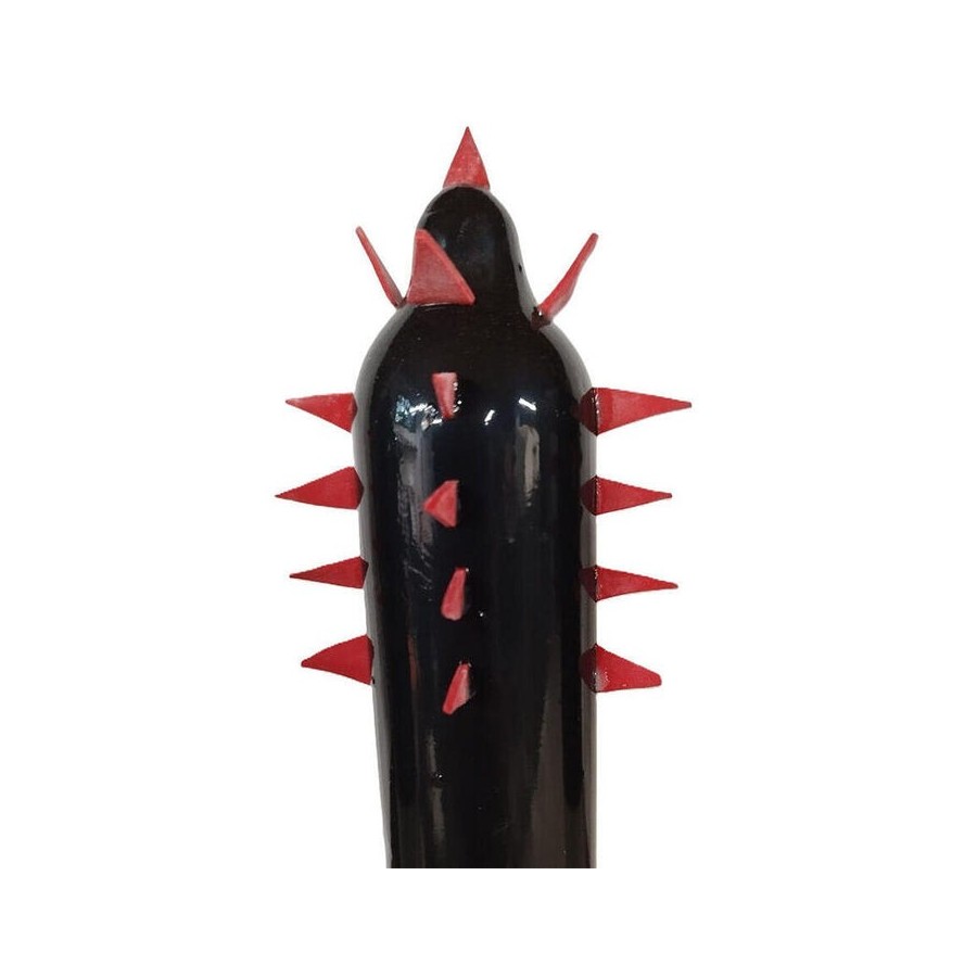 Condomerie - preservativo decorativo pintado a mano cactus negro xl