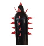Condomerie - preservativo decorativo pintado a mano cactus negro xl