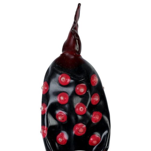 Condomerie - preservativo decorativo pintado a mano faquir negro xl