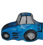 Condomerie - preservativo decorativo pintado a mano tractor azul xl