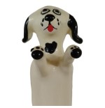 Condomerie - preservativo decorativo pintado a mano perro blanco feliz xl