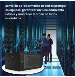 Armario rack extralink ex.2886 (178 mm / 600 mm / 450 mm, colgante 19 '' negro