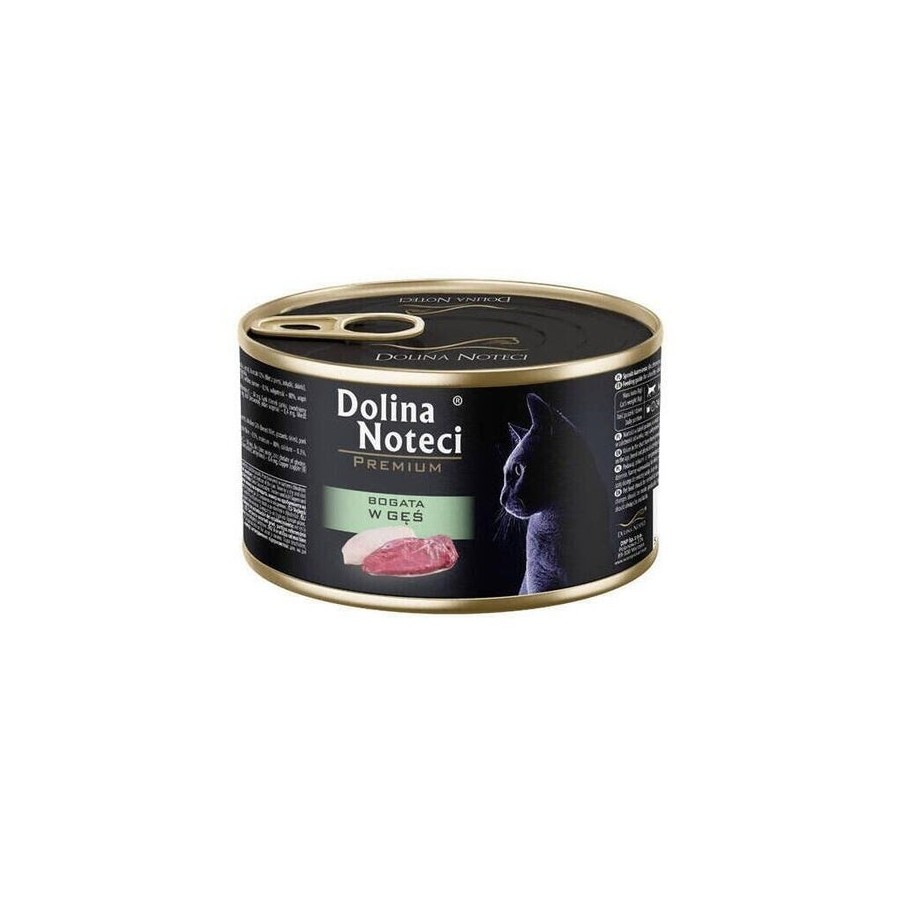 Comida húmeda para gatos dolina noteci premium rich in goose  185g