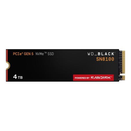 Disco ssd western digital black sn8100 4 tb m.2 pci express 5.0 nvme tlc 3d nand wds400t1x0m
