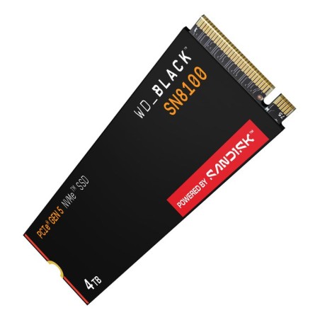 Disco ssd western digital black sn8100 4 tb m.2 pci express 5.0 nvme tlc 3d nand wds400t1x0m