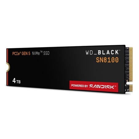 Disco ssd western digital black sn8100 4 tb m.2 pci express 5.0 nvme tlc 3d nand wds400t1x0m