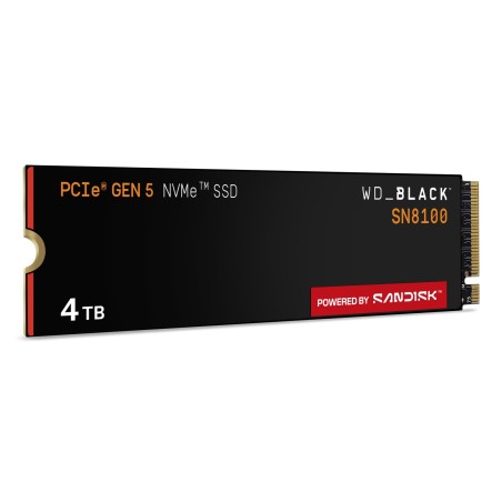 Disco ssd western digital black sn8100 4 tb m.2 pci express 5.0 nvme tlc 3d nand wds400t1x0m