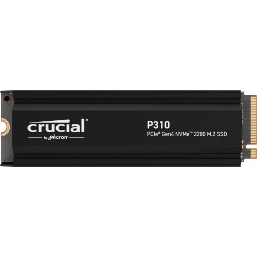 Disco ssd crucial p310 gen4 2280 4tb nvme pcie m.2 ssd mit heatsink ct4000p310ssd5