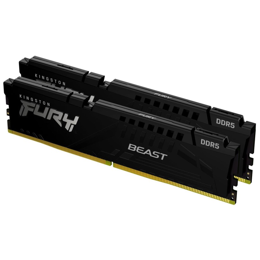 Memoria kingston fury beast ddr5 64 gb 2 x 32 gb  3000 mhz / pc5-48000 cl36 1.35 v negro kf560c36bbe2k2-6