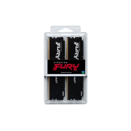 Memoria kingston fury beast ddr5 64 gb 2 x 32 gb  3000 mhz / pc5-48000 cl36 1.35 v negro kf560c36bbe2k2-6