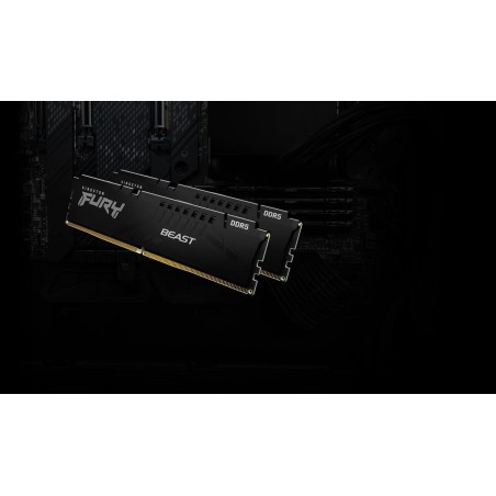 Memoria kingston fury beast ddr5 64 gb 2 x 32 gb  3000 mhz / pc5-48000 cl36 1.35 v negro kf560c36bbe2k2-6