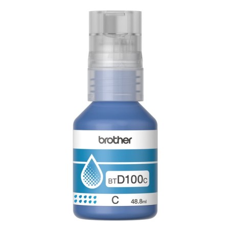 Tinta brother btd100c genuine cyan ink bottle