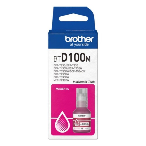 Tinta brother btd100m genuine magenta ink bottle