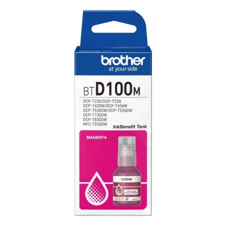 Tinta brother btd100m genuine magenta ink bottle