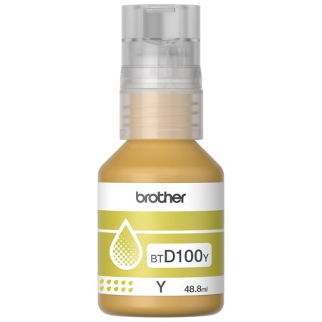 Tinta brother btd100y genuine amarillo ink bottle